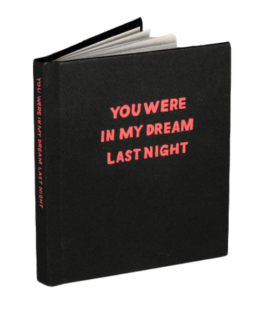 you were in my dream last night