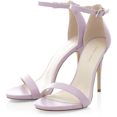 purple high heels