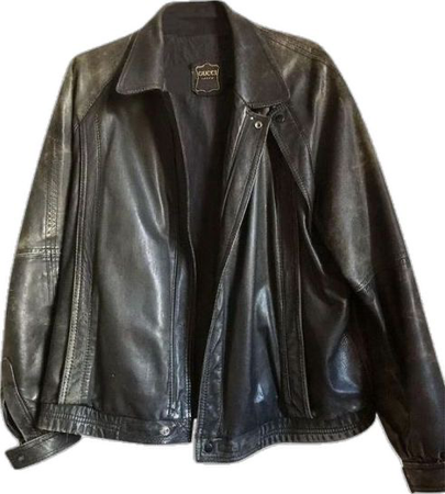 men’s leather jacket 80s