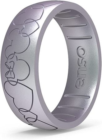 Amazon.com: Enso Rings Disney Silicone Ring - Valentine's Day Collection - Mickey Mouse Silhouette Ears - Steel Blue - 9 : Sports & Outdoors