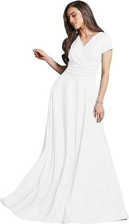 Amazon.com: KOH KOH Womens Sexy Cap Short Sleeve V-Neck Flowy Cocktail Gown : Clothing, Shoes & Jewelry
