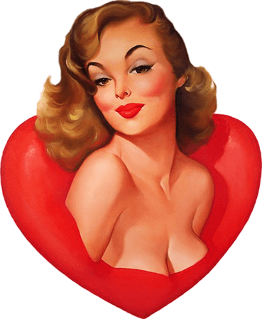 Valentines Day Pin-Up Girl