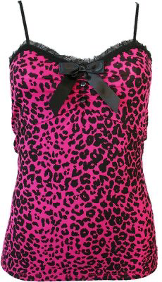 hot pink leopard print camisole
