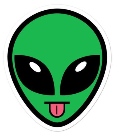 sticker alien