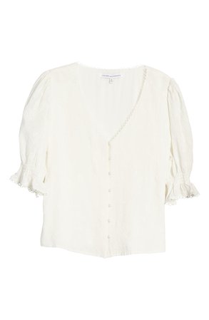cupcakes and cashmere Floria Puff Sleeve Top