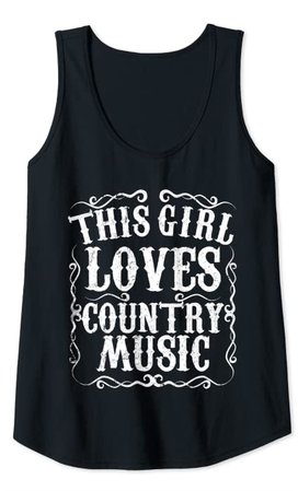 Amazon.com: Womens This Girl Loves Country Music Vintage Concert Women's Gift Tank Top: Clothing