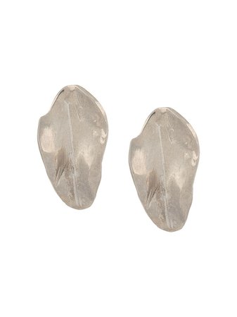 Marni silver leaf earrings - FARFETCH