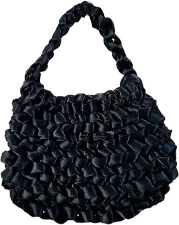 Women's Knit Clutch Purse Shoulder Purse Woven Mini Purse With Inner Bag Crochet Bag Solid: Handbags: Amazon.com