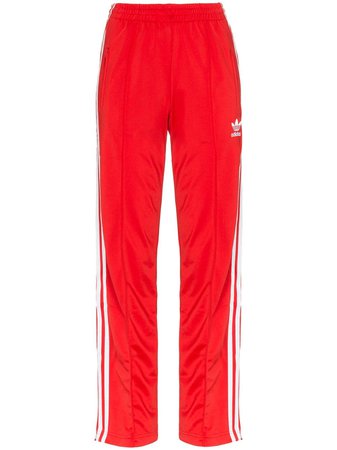 Red Adidas Tri-Stripe Track Pants | Farfetch.com