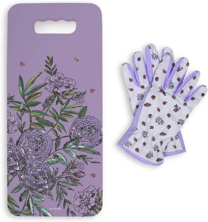 Amazon.com : Vera Bradley Purple Floral Garden Tool Set for Women, 2 Piece Gardening Kit Includes Thick Knee Cushion and Gripped Gloves Gardening Tools, Lavender Meadow : Garden & Outdoor