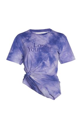 Paco Rabanne Knotted Tie-Dye Cotton-Jersey T-Shirt