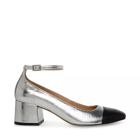 ELI Silver Multi Ankle Strap Heels | Women's Heels – Steve Madden
