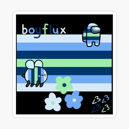 "Boyflux pride" Sticker by Twinzo666 | Redbubble [CowboyYeehaww]