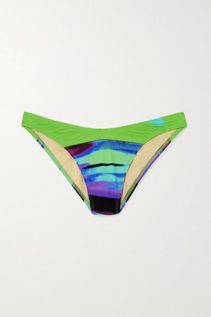 Alexia Printed Bikini Briefs - Green