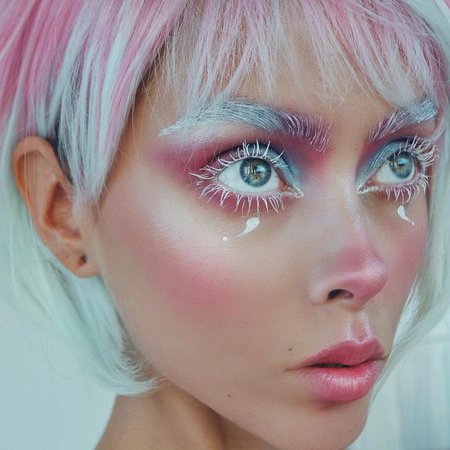 Pastel clown makeup | Johanna F. Herrstedt