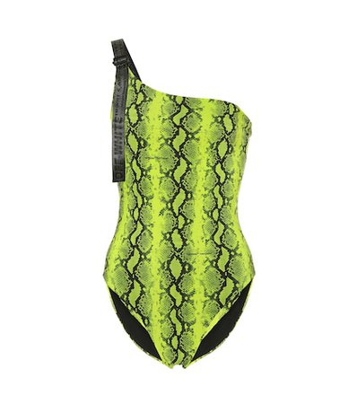 Python-printed swimsuit
