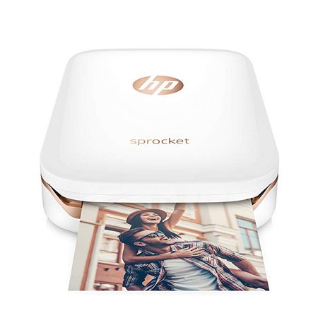 Amazon.com : HP Sprocket Portable Photo Printer, X7N07A, Print Social Media Photos on 2x3 Sticky-Backed Paper - White : Electronics