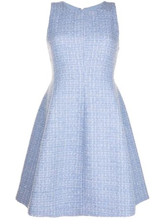 Emporio Armani Tweed Sleeveless Dress - Farfetch