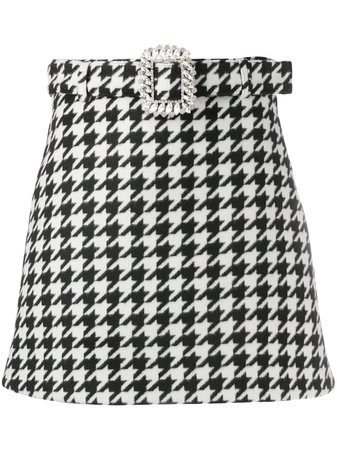 Giuseppe Di Morabito houndstooth A-line skirt