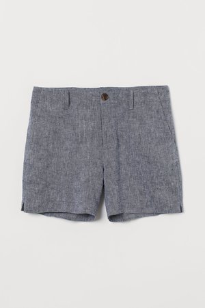 Short Chino Shorts - Dark blue/chambray - Ladies | H&M US