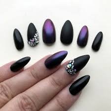 black and purple nails - Google Search