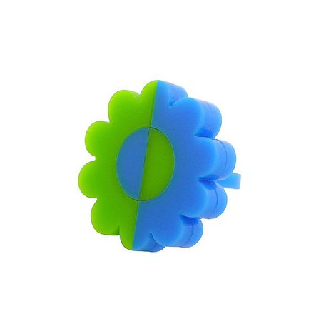 Op Art 60s Ring Laser Cut Acrylic Mod Flower Ring Blue | Etsy