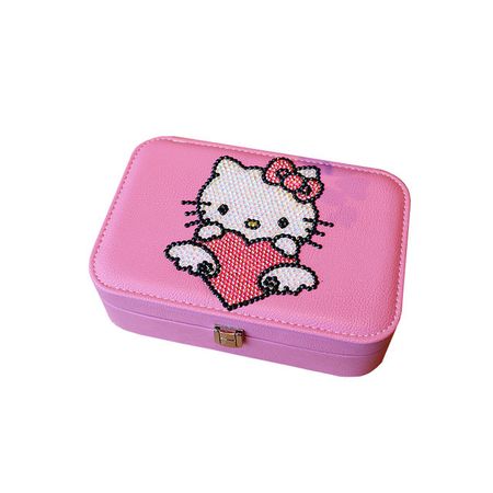 Kawaii Hello Kitty Cartoon Jewelry Storage Wooden Box - KawaiiMerch.com