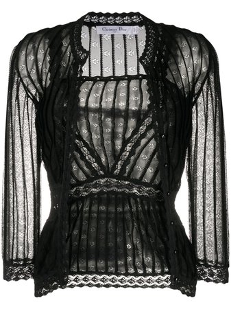 Christian Dior 2000'S Lace Two-Piece Set Vintage | Farfetch.Com