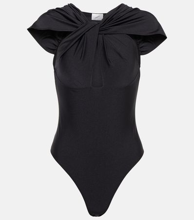 Cutout Jersey Bodysuit in Black - Coperni | Mytheresa
