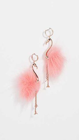 Kate Spade New York By The Pool Flamingo Statement Earrings | SHOPBOP