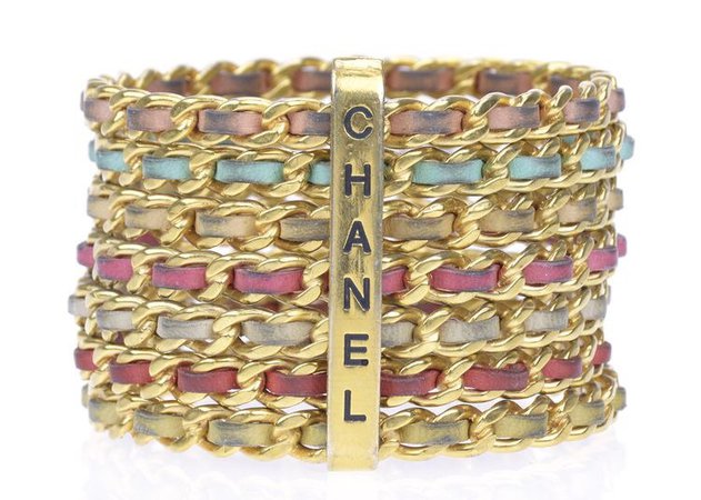 chanel gold cuff bracelet