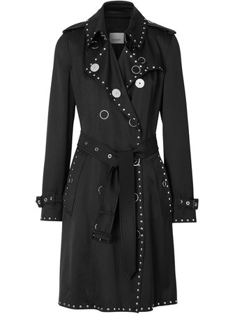Burberry Stud Detail Silk Satin Trench Coat $6,500 - Shop AW19 Online - Fast Delivery, Price