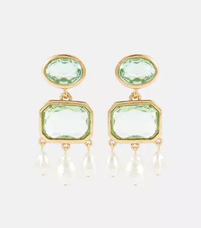 Oscar de la Renta - Victorian Glass drop earrings | Mytheresa