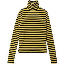 black yellow stripe t shirt