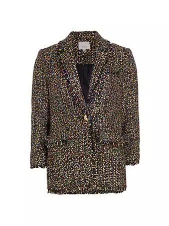 Shop Cinq à Sept Khloe Confetti Tweed Blazer | Saks Fifth Avenue