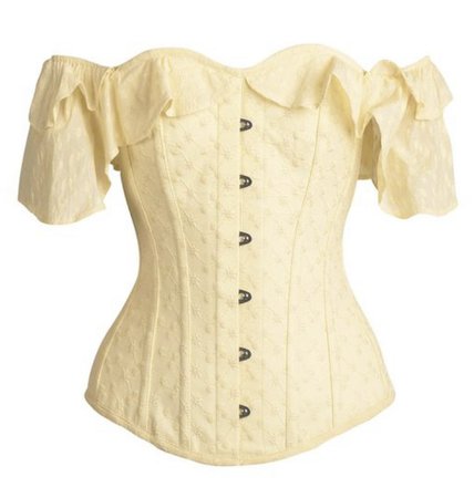 yellow corset