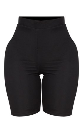 Shape Black Mesh bike Shorts | Curve | PrettyLittleThing USA