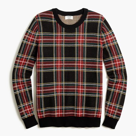 J.Crew Factory: Tartan Jacquard Pullover Sweater For Women