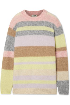 Acne Studios | Kalbah striped knitted sweater | NET-A-PORTER.COM