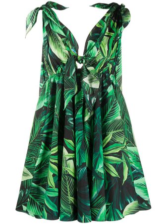 Dolce & Gabbana Robe Courte à Imprimé Botanique - Farfetch