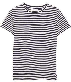Striped Silk-blend Jersey T-shirt