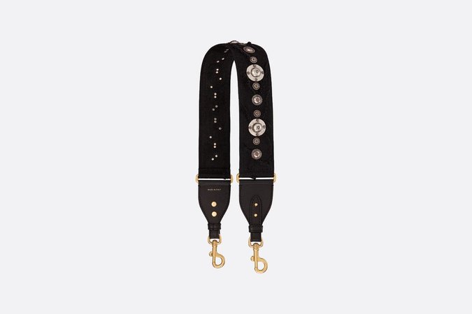 Black Camouflage Embroidered Strap - products | DIOR