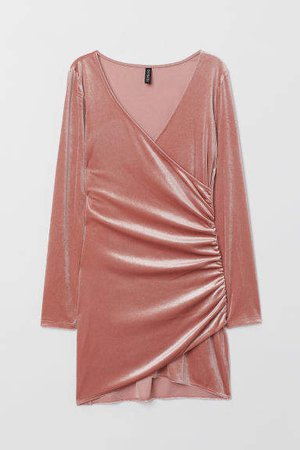 Velour Dress - Pink