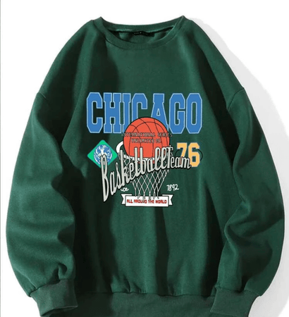 Green basketball hoodie