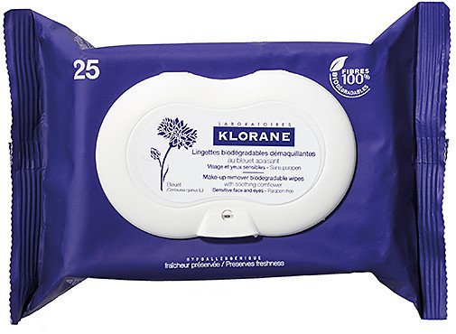 Make-up Remover Biodegradable Wipes with Soothing Cornflower