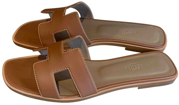 Oran Brown Leather Sandals