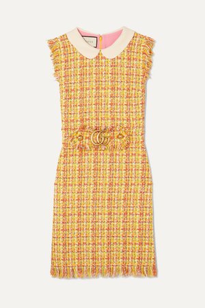 Gucci | Frayed tweed mini dress | NET-A-PORTER.COM
