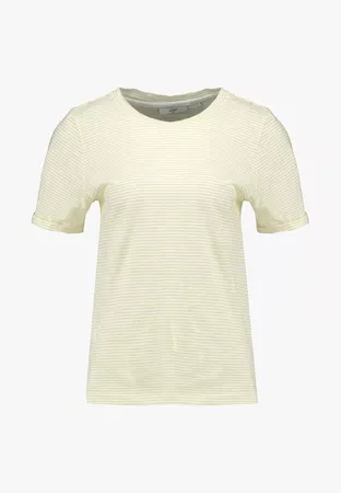 Minimum JELTJE - Print T-shirt - off white/ light yellow - Zalando.co.uk