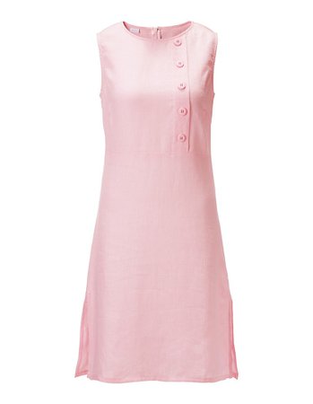 Linen dress, pastel rose, Pink | Madeleine US