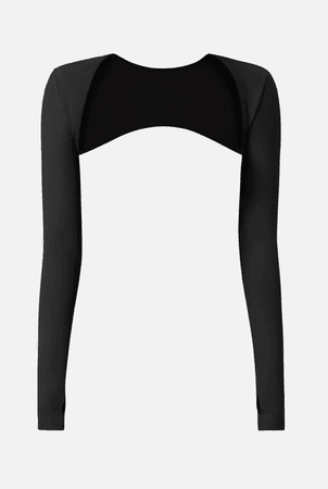 OGL~ Attractive Shrug With Thumb Hole Black